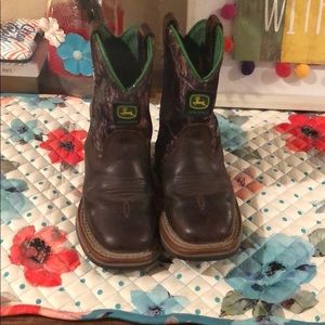 John Deere kids boots size 10
